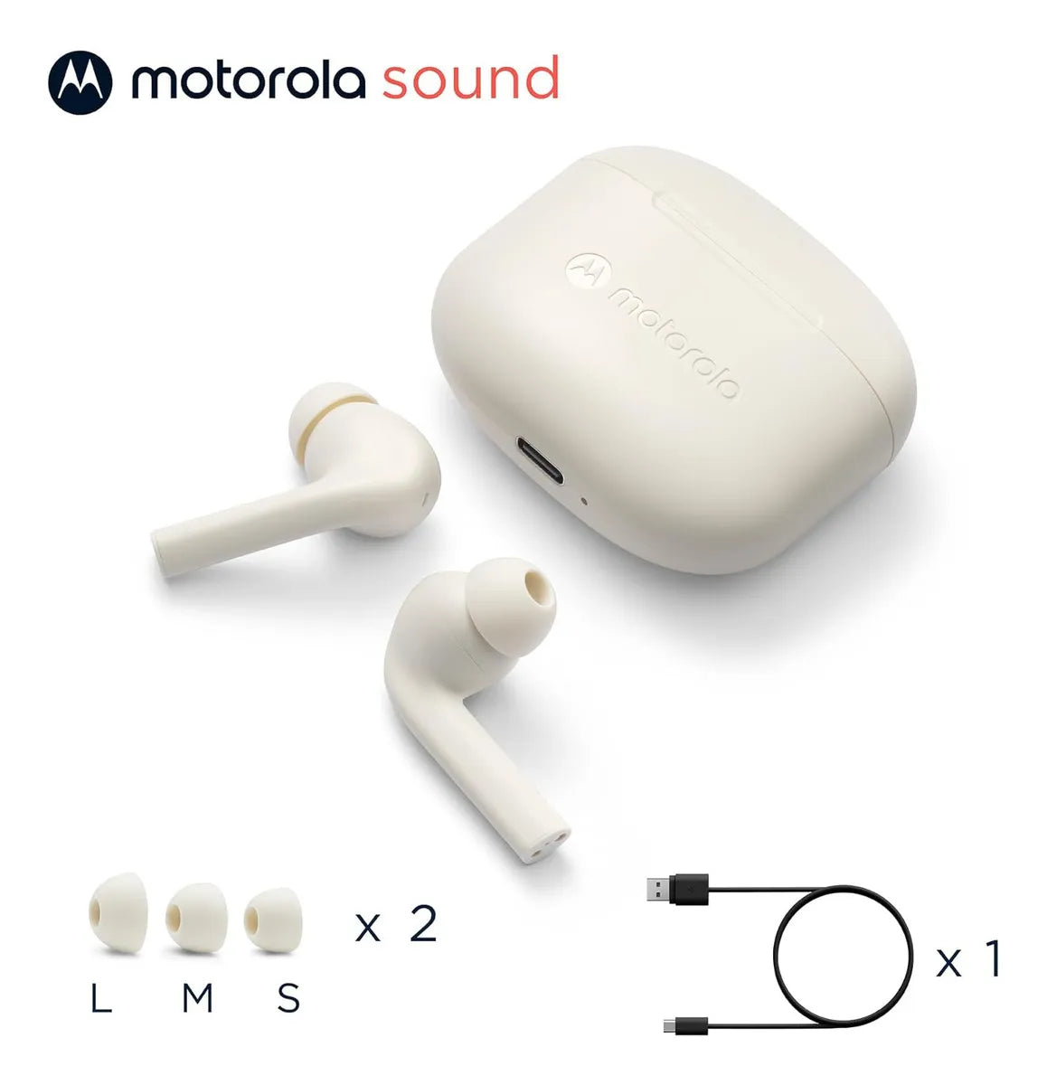 Auricular In Ear Motorola Buds 065 Bt 5.0 Blanco