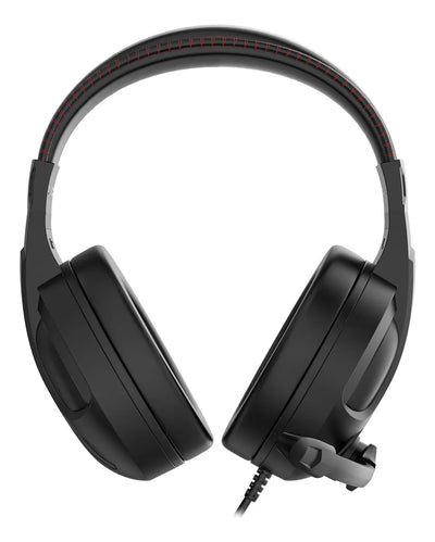 Auriculares Cronus Gamer con iluminación RGB y micrófono Redragon, color negro