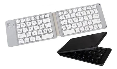 Mini Teclado Inalambrico Plegable Portatil, Bluetooth Color del teclado Blanco