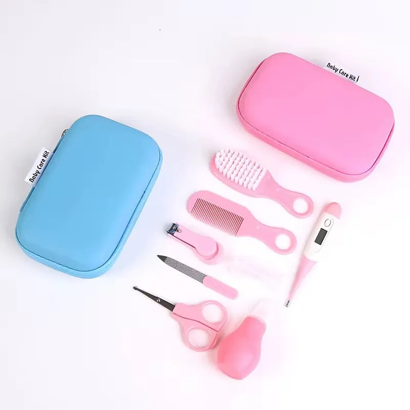 Kit De Manicura Para Bebés, Práctico Cortaúñas Diario, 9 Uni Azul