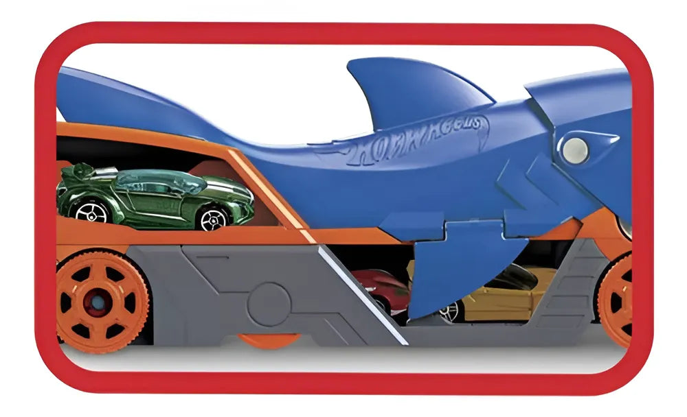 Hot Wheels Remolque Tiburón Color Azul