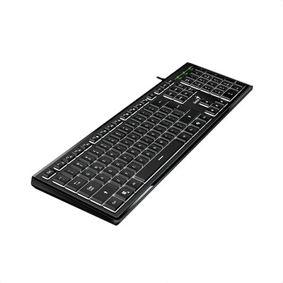 Teclado Con Cable Genius Slimstar 820 Iluminado Usb Teclado Negro Idioma Español España