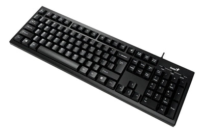 Teclado Genius QWERTY español color negro