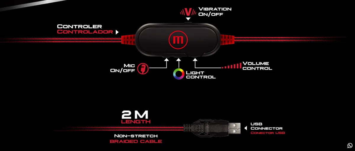 Maxell Audifo Gaming Vibration C/microf