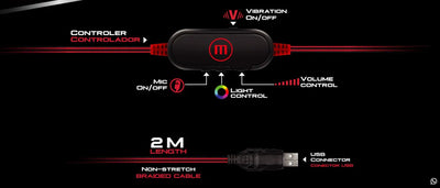 Maxell Audifo Gaming Vibration C/microf