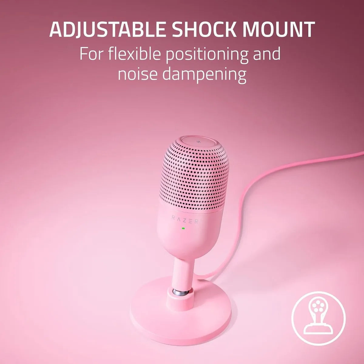 Micrófono Razer Seiren V3 Mini Ultra Compacto Usb Color Rosa