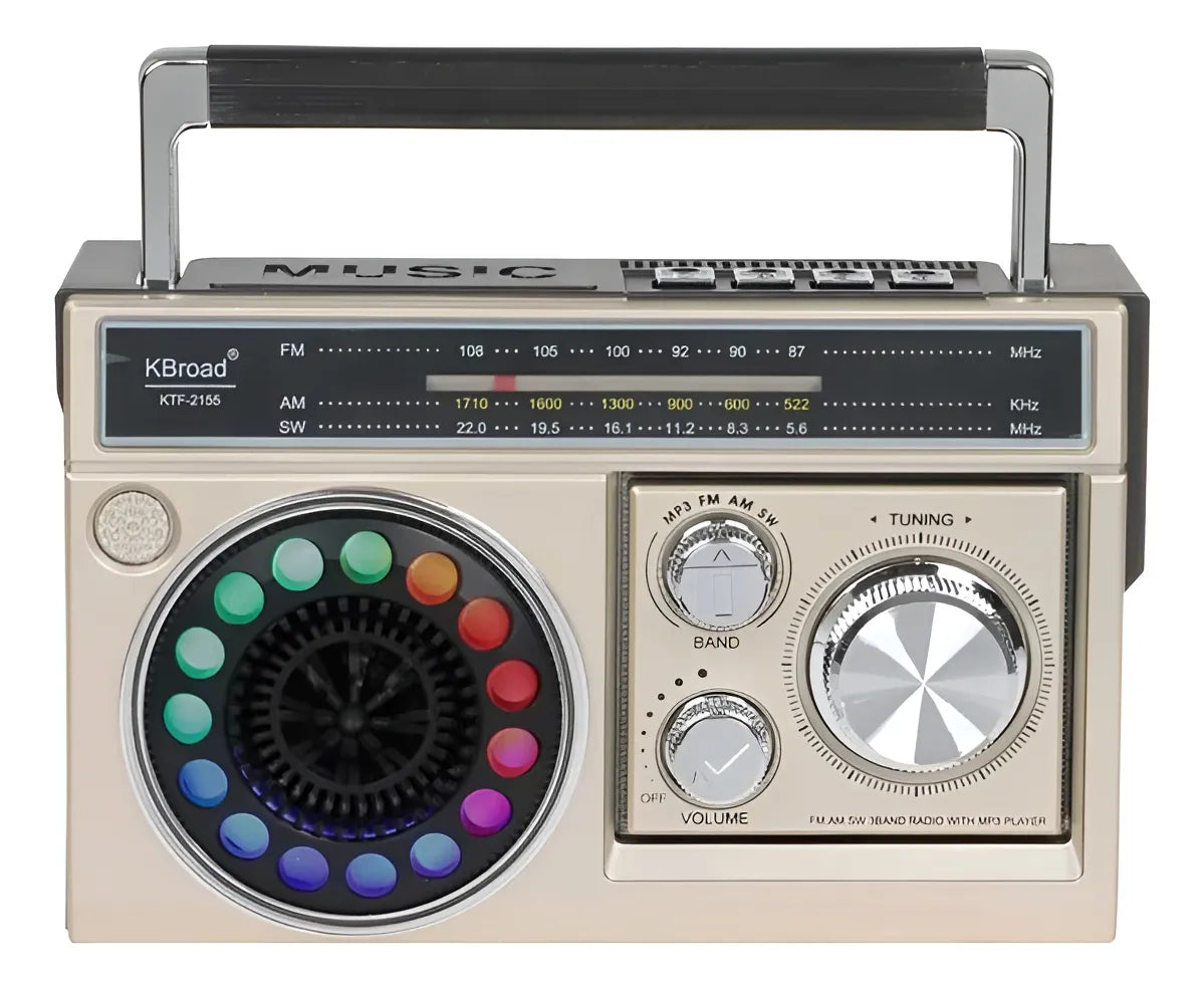 Parlante Radio Altavoz Retro Inalámbrico Bluetooth Linterna Diseño