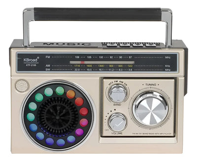 Parlante Radio Altavoz Retro Inalámbrico Bluetooth Linterna Diseño