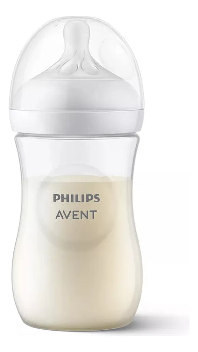 Biberon Avent Natural 3.0 Response Scy903/02 9oz/260ml 2pz Color Traslucido