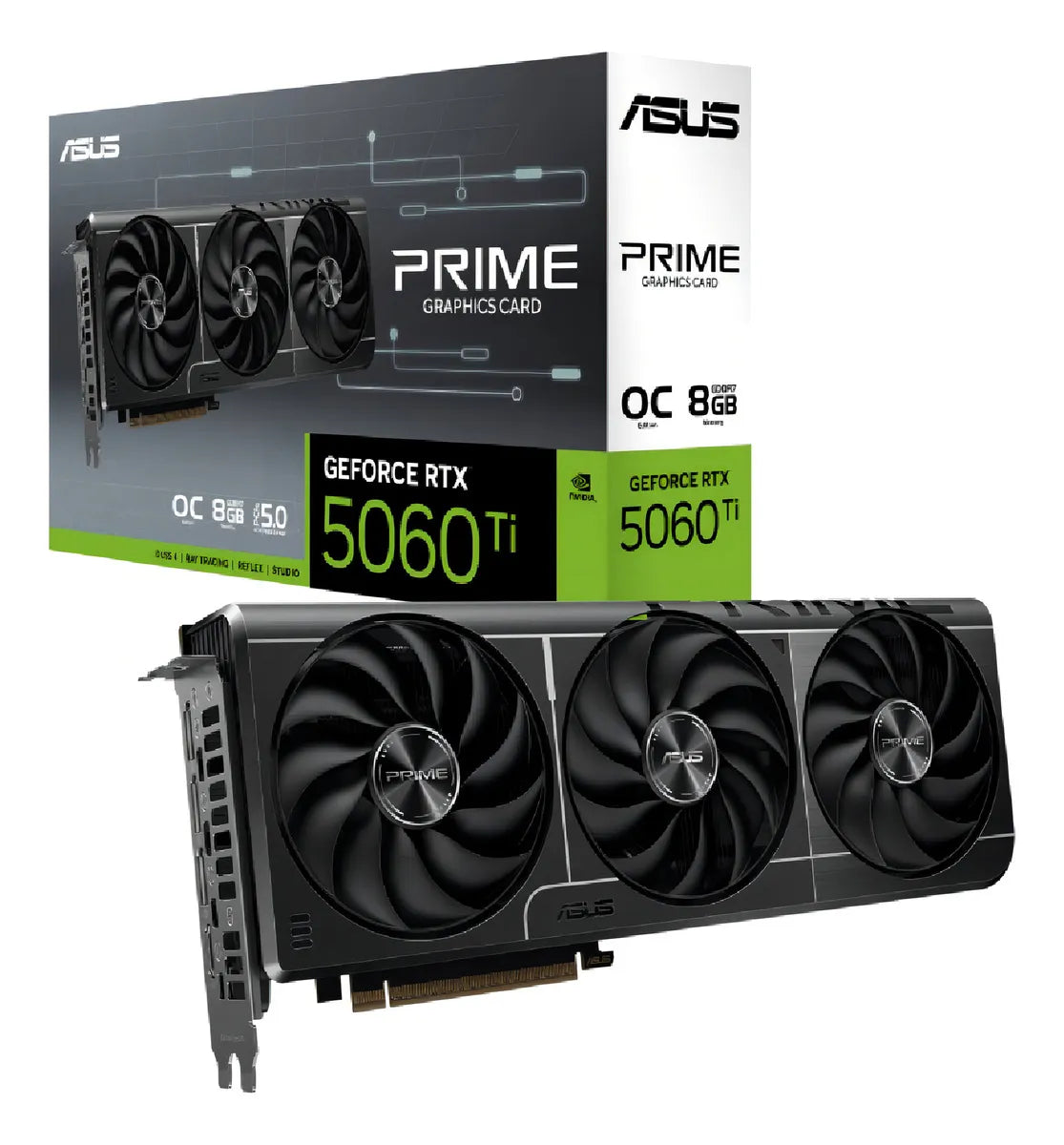 Tarjeta de video Nvidia Asus Prime RTX 5060 Ti OC Edition 8GB