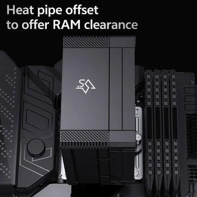 Cooler Disipador Para Intel - Amd Ventilador 120mm Snowman Negro