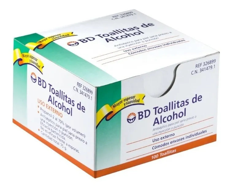 Toallitas Alcohol Swab Pañitos Par - Unidad A $267