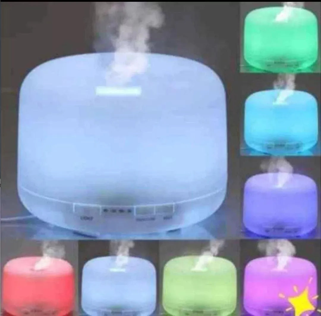 Humidificador De Aromas Difusor Grande 300ml Colores Lampara Blanco