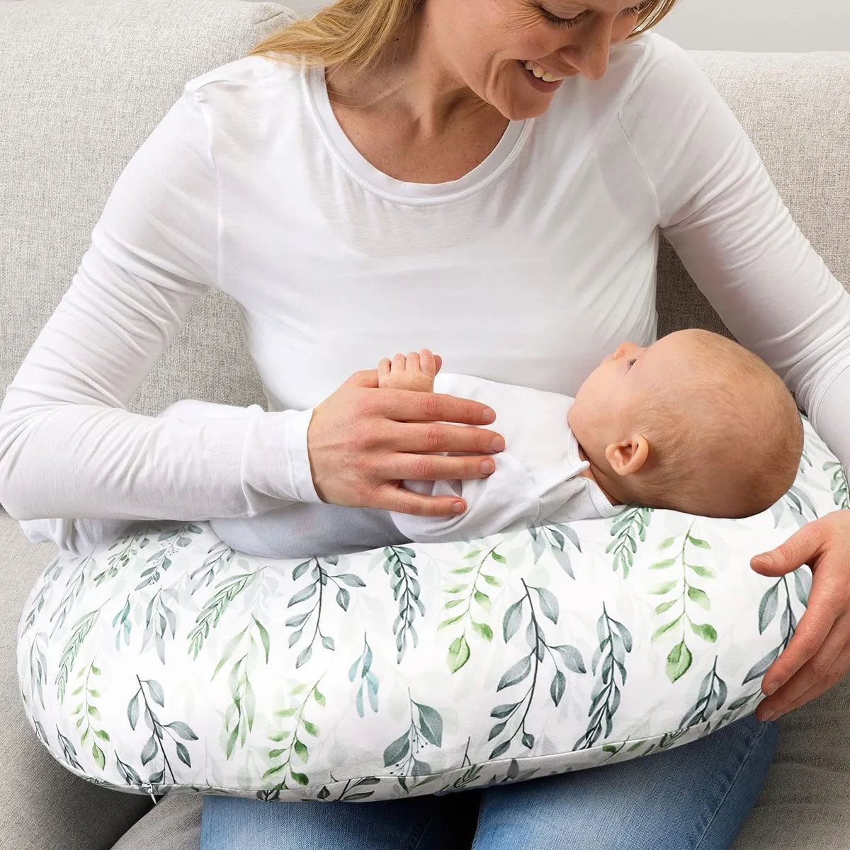 Dilimi Funda De Almohada De Lactancia Elstica Extrable Para