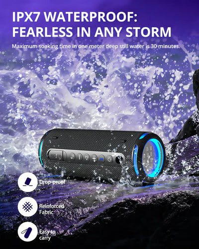 Tronsmart T7 Lite - Altavoz Bluetooth Portátil De 24 W, Grav Color Negro