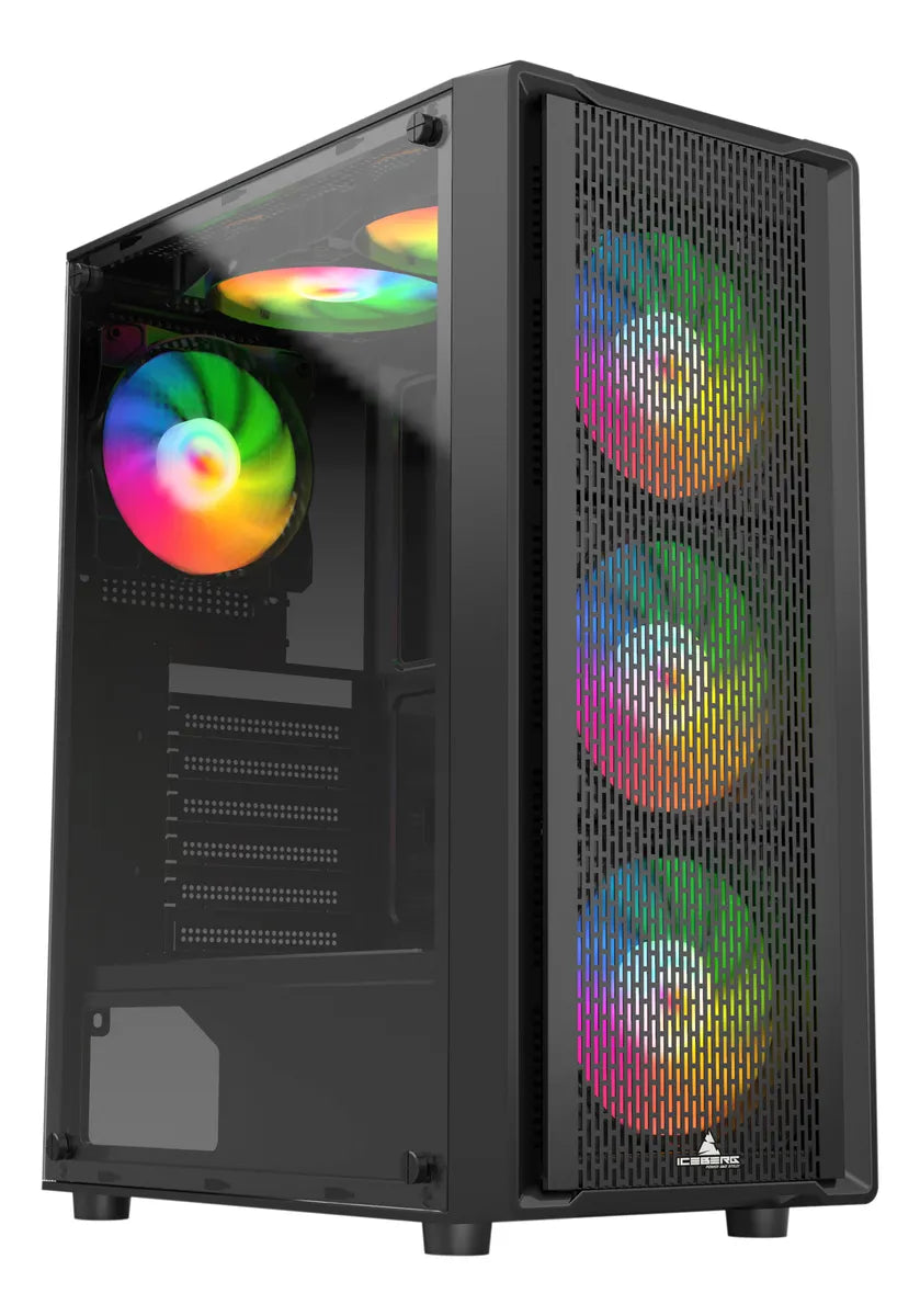 Gabinete Gamer Iceberg Flow C Negro 6 Fans Argb