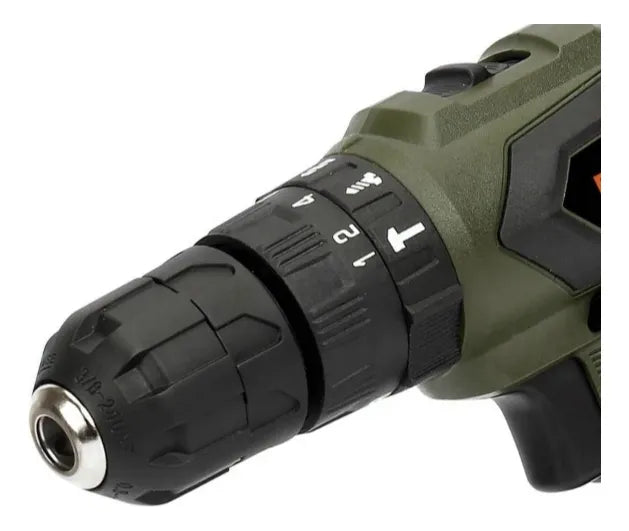 Taladro percutor atornillador inalámbrico de 10mm Bauker SD-GS1041 + accesorio 60Hz