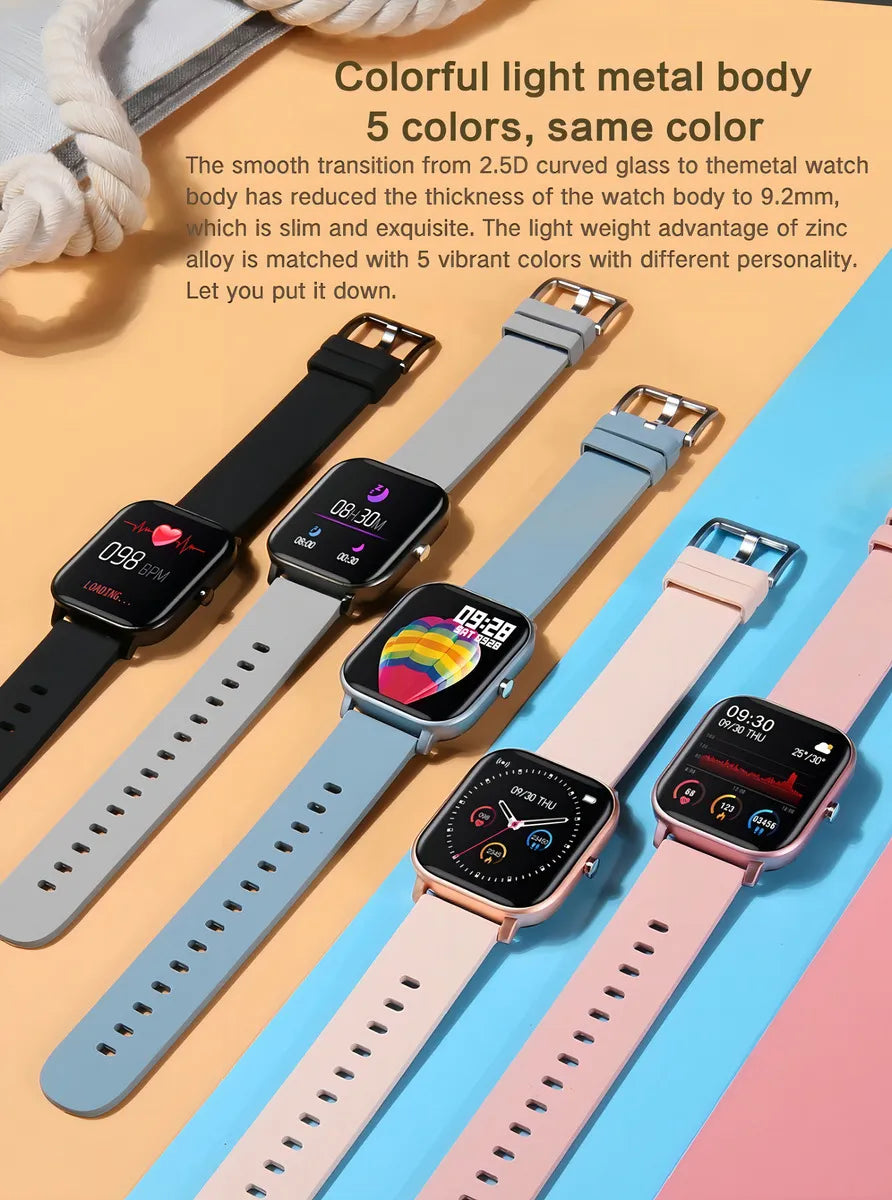 Smartband Colmi P Series P8 display de 1.69" con correa de silicona - color black