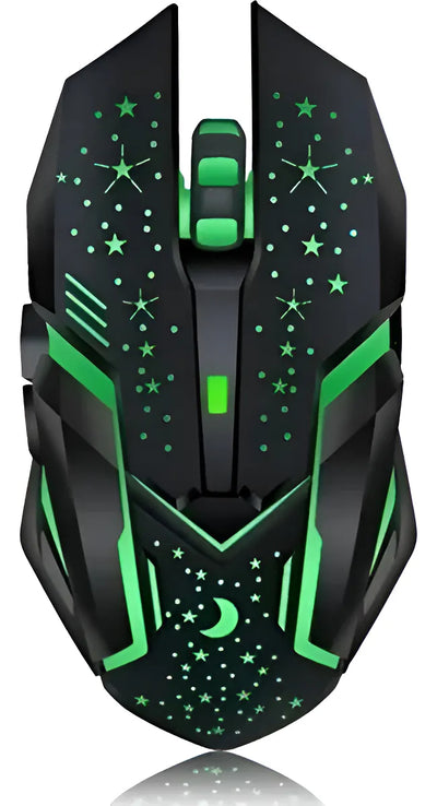 Mouse Gamer Weibo Wb-911 Retroiluminado3200dpi Inalambrico Color Negro