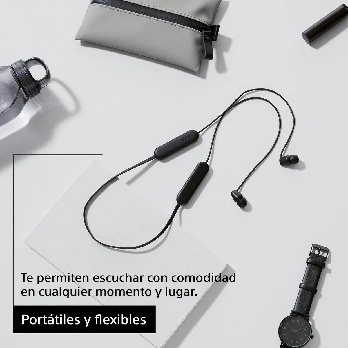 Audífonos Sony Internos Inalámbricos Wi-c100 Color Negro
