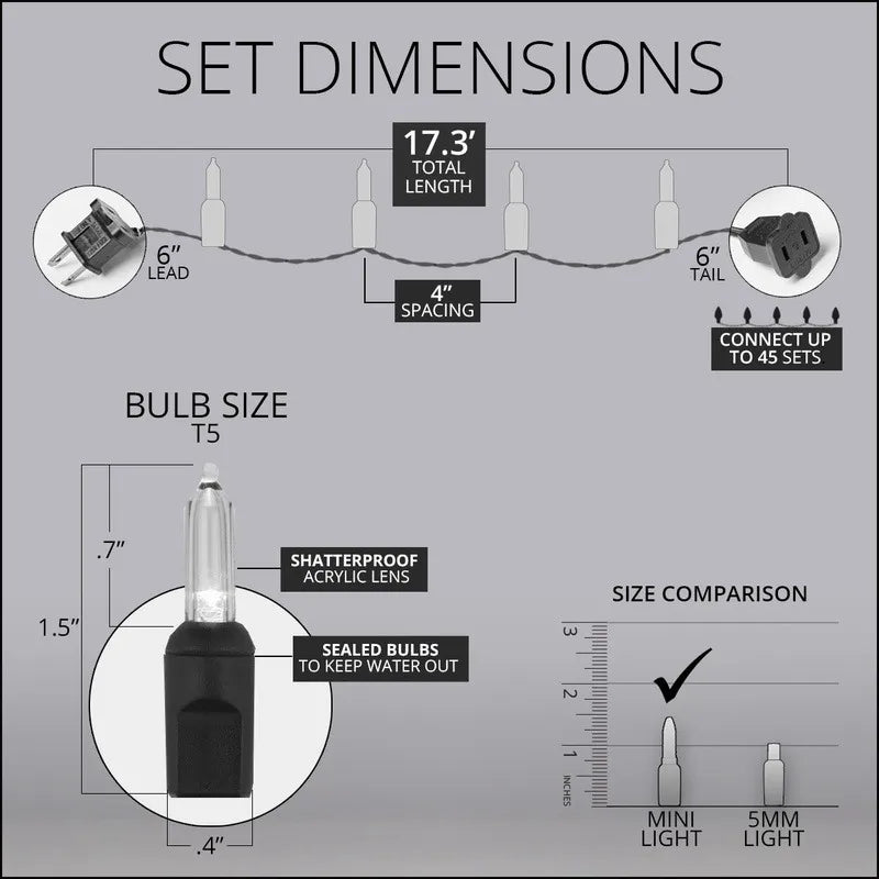 Extensión 50 Luces Navideñas Led Wintergreen Lighting