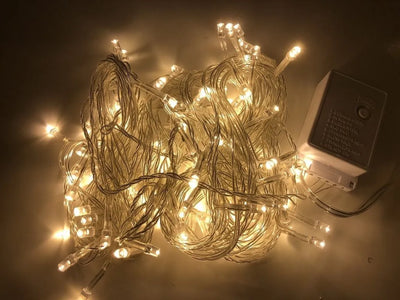 Luces Led Lineal 300 Calida 20m Instalacion Navidad Navideña