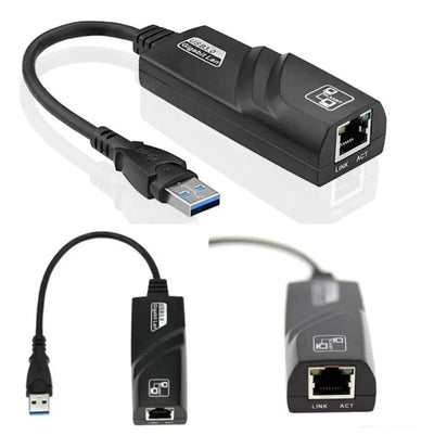 Adaptador ethernet usb 3.0 para rede Rj45 lan Dacar