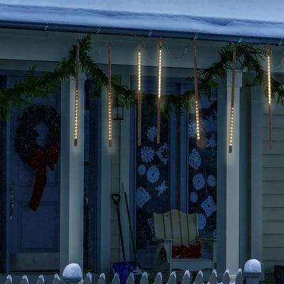Extensión 10 Tubos Con Luces Navideñas Led Alpine