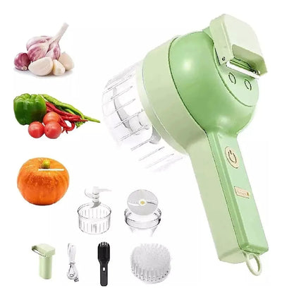 Cortador De Verduras Picatodo Multifuncional 4en1 Recargable