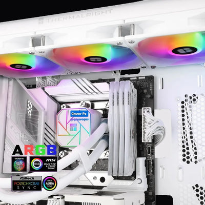 Refrigeracion Liquida Ta 240 Mm Argb Lga 1700 Am5 Am4 Blanca