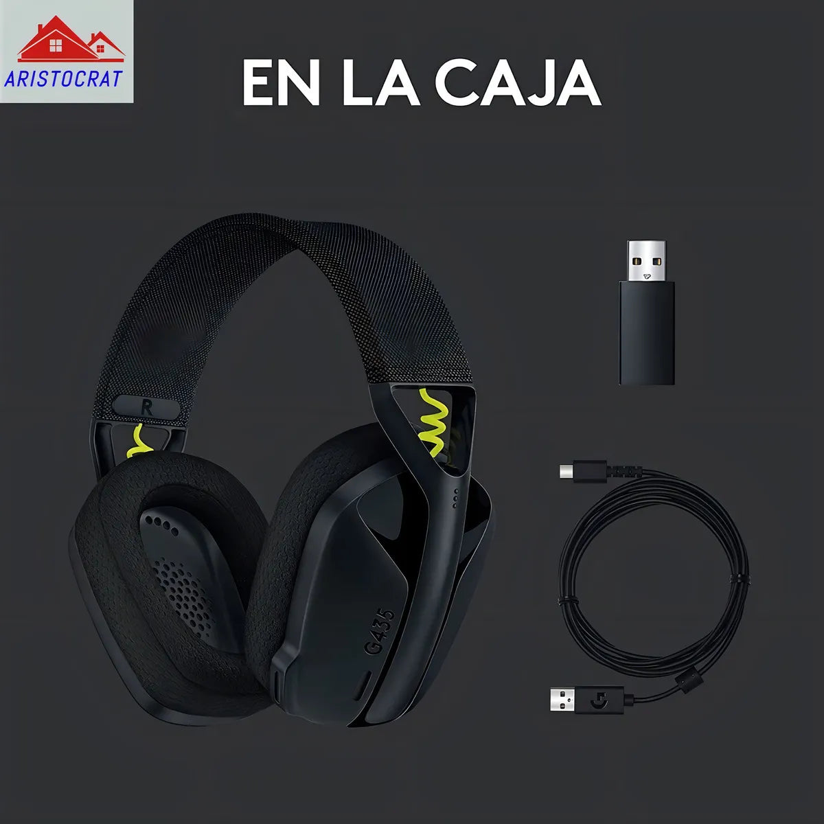 Audífonos Gamer Inalámbricos Logitech G435 Negro