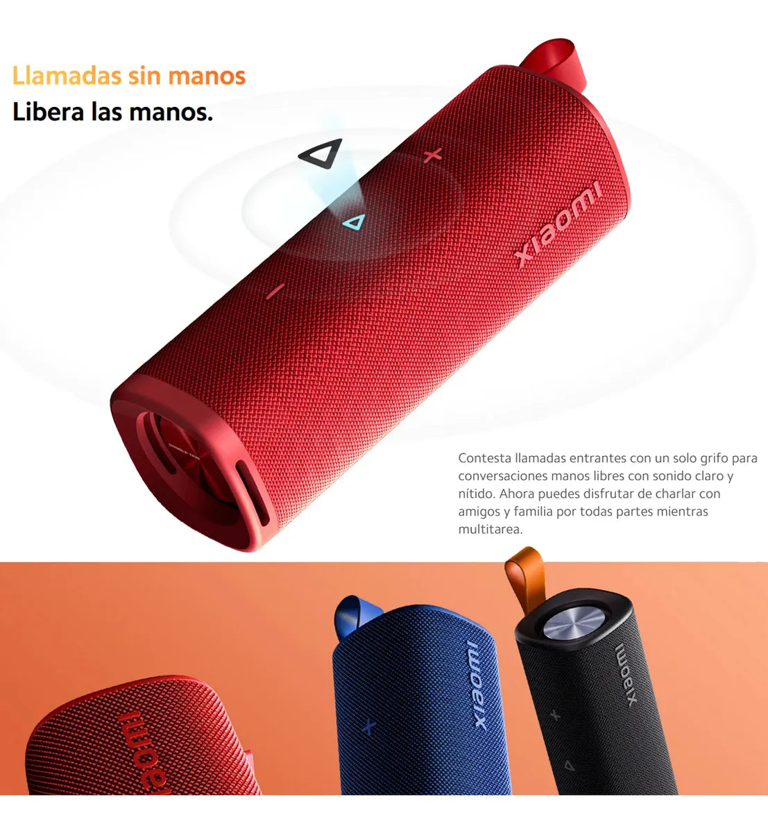 Xiaomi Sound Outdoor, Parlante Bt Portátil 30w Ip67 Tws, Blk Negro
