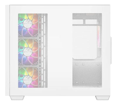 Chasis Gamer Xyz Qubex White | Argb | Atx | 4 Fans | Type C Blanco
