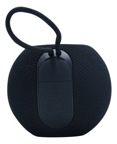 Parlante 12w Vta Colorfully Sfere Con Radio Fm Color Negro
