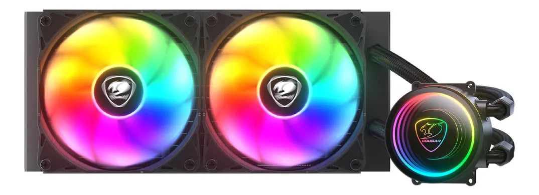 Enfriador de agua Cougar Gaming Poseidon Elite Argb Preto 240 mm