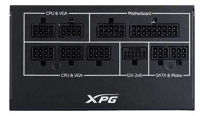 Fuente De Poder Adata Xpg Core Reactor Ii Ve 750w 80+ Gold Negro