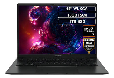 Portátil Asus Zenbook Um3406 Ryzen 7 8840hs 16gb 1tb Oled 14 Negro