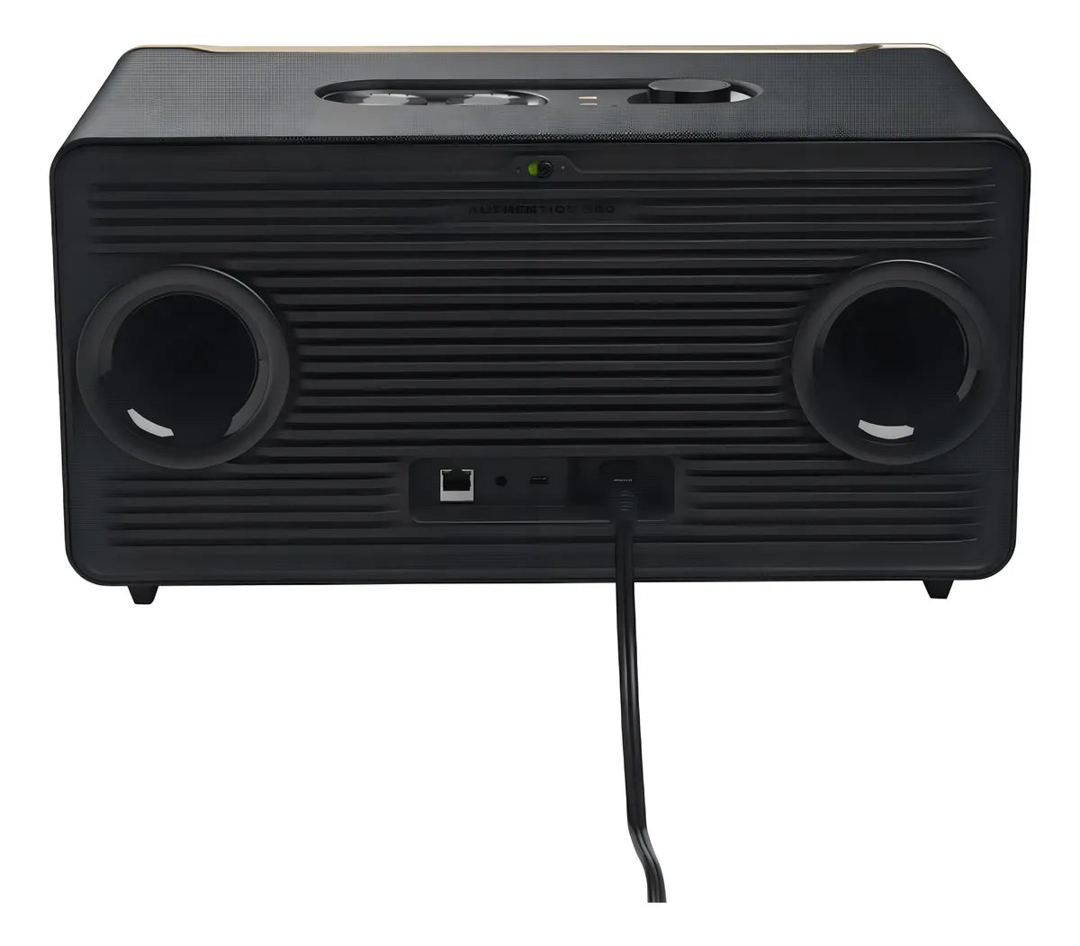 Parlante JBL Authentics 500 JBLAUTH500BLKAM portátil con bluetooth y wifi negra