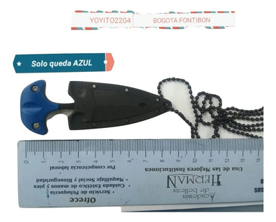 Cuchillo Tactico De Puño Mini Pua Para Camping Airsoft Caza Negro