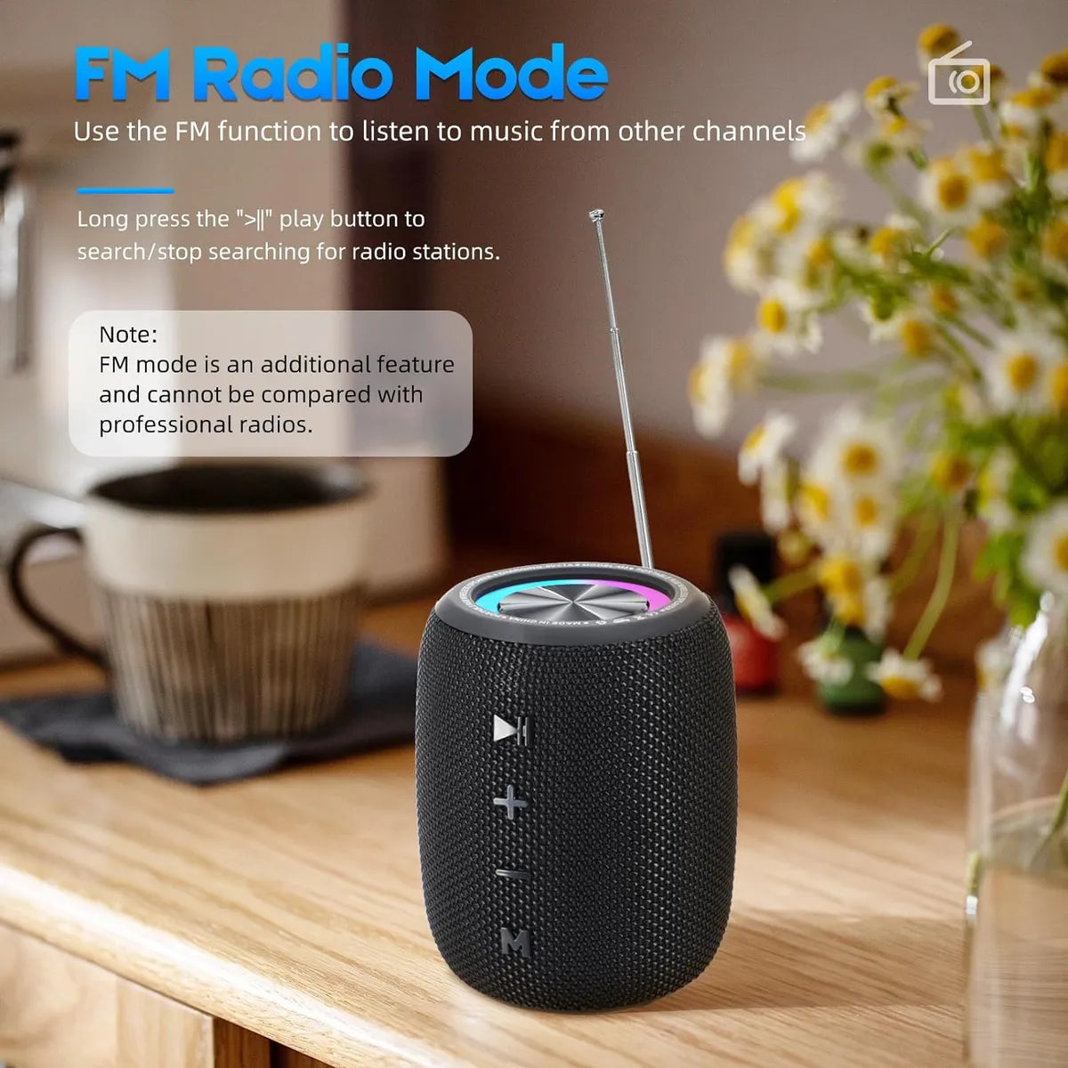 Altavoz Portátil Parlante Bluetooth Impermeable, 20w Negro