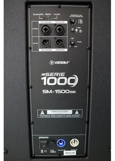 Subwoofer Activo Yamaki Sm1500sb 1000watts 15 Pulgadas Negro