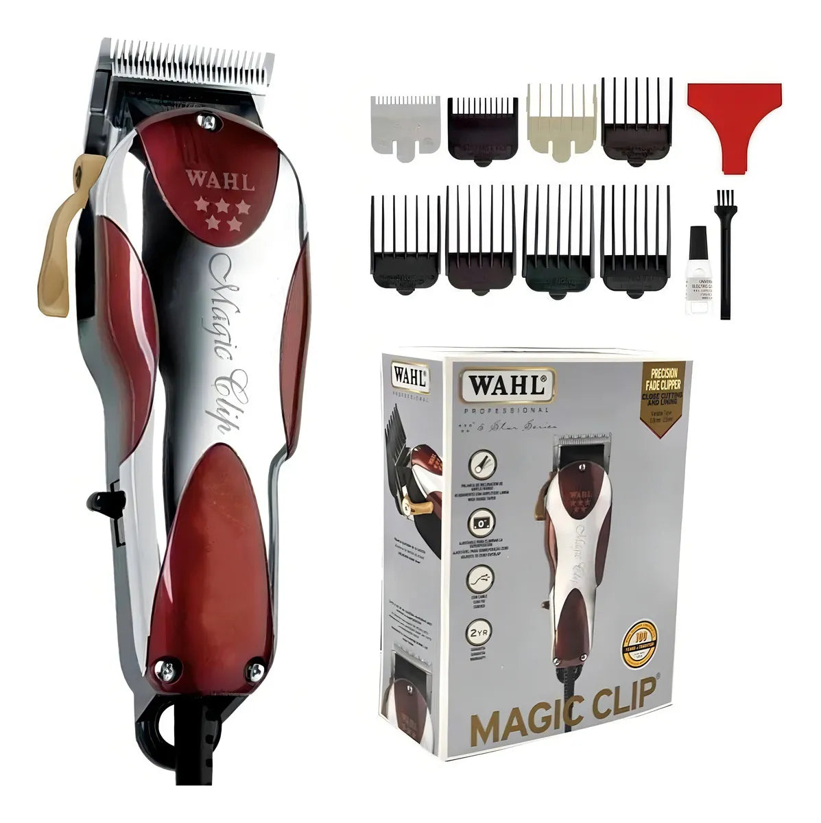 Maquina Cortadora De Pelo Profesional Wahl Magic Clip 5 Star Clipper Para Barberia Con Holograma De Autenticidad