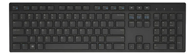 Teclado Dell KB216-BK-LTN QWERTY español latinoamérica color negro