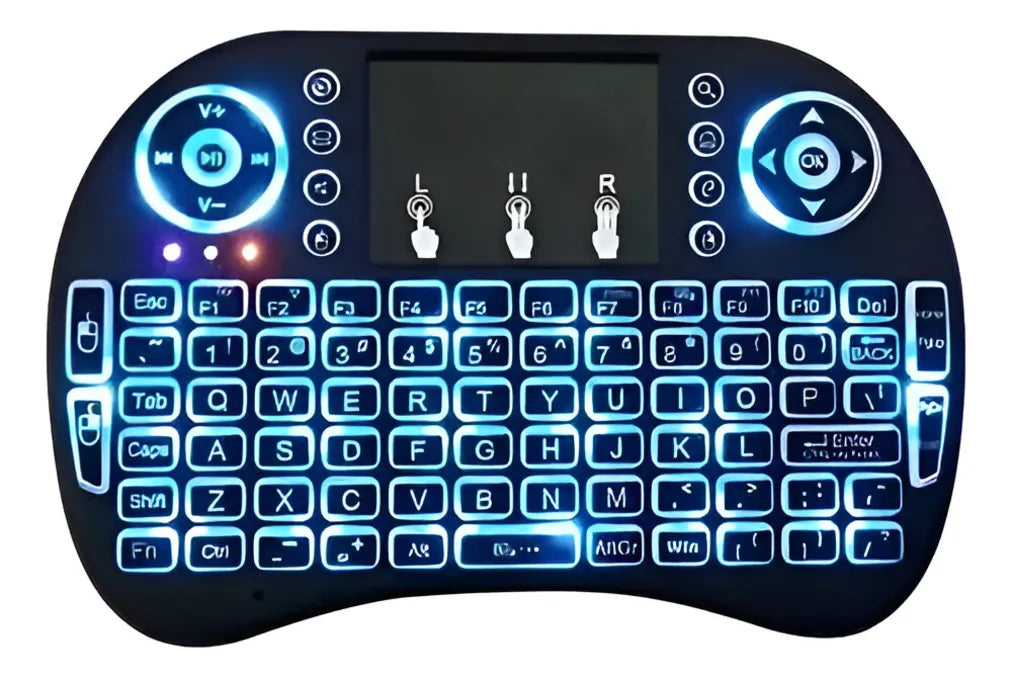 Mini Teclado Inalambrico Smart Tv Android Teclado Negro