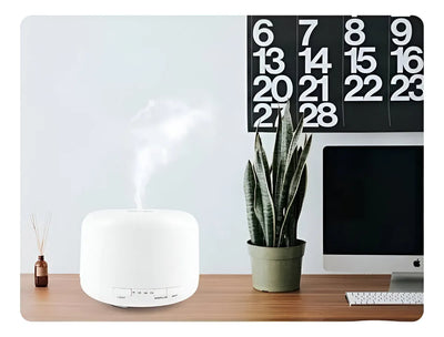 Humidificador Aromatizador Con Difusor De Aire Ultrasónico D - Blanco