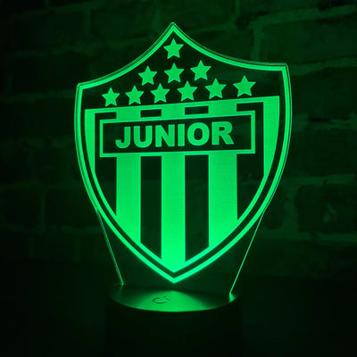 Lámpara De Noche Led Junior Holograma Decoración Regalo Negra