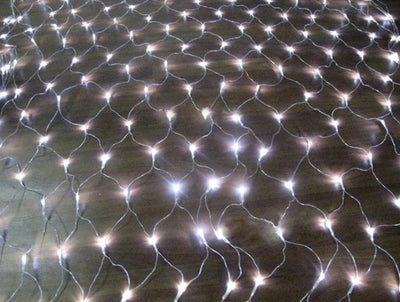 Luces Led Malla 200 Blanca 2x1 Instalacion Navidad Navideña