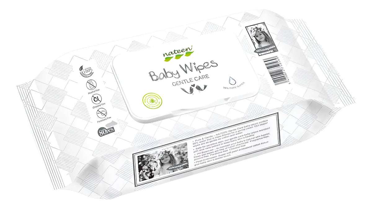 Paquete Toallitas Húmedas Nateen Baby Wipes X80und Para Bebé