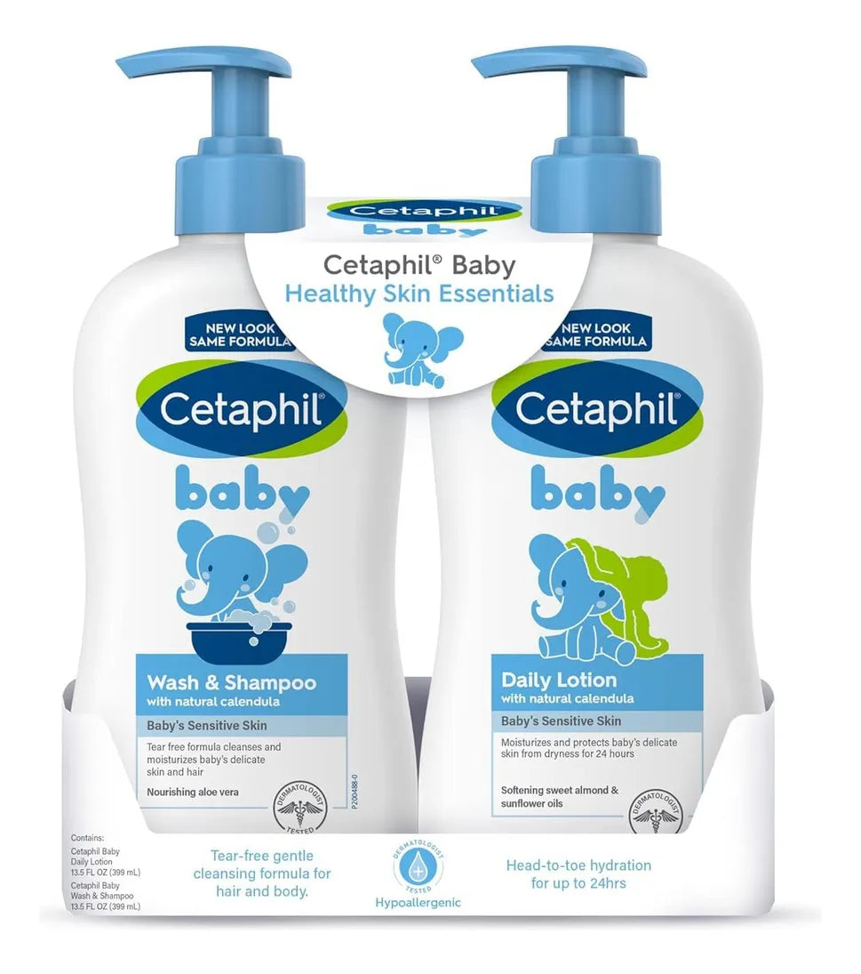Kit Cetaphil Baby Shampoo Y Loción Suave Para Cuidado Diario