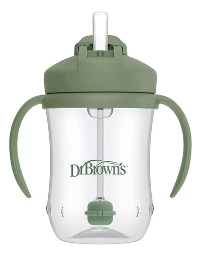 Vaso Entrenador Pitillo Dr. Brown's 9 Onz X2 Niño Verde Y Azul
